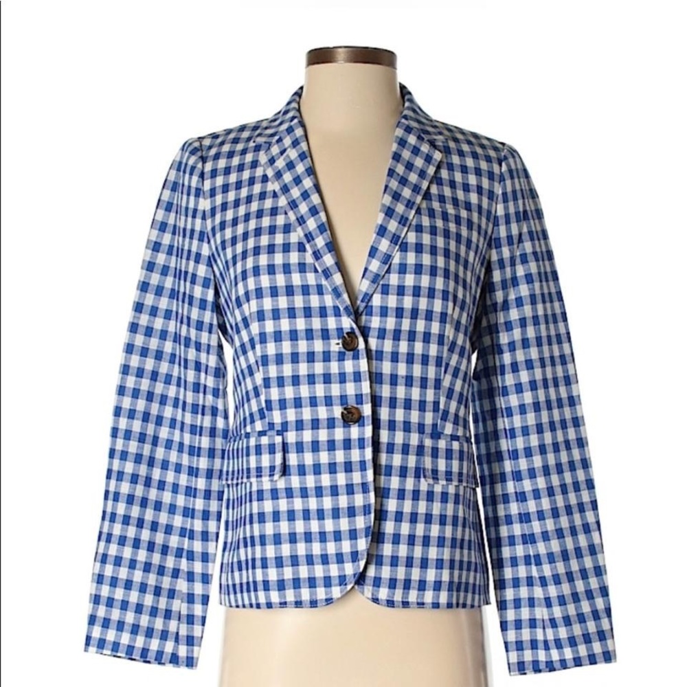 J. Crew women’s gingham blazer NWT size 0
